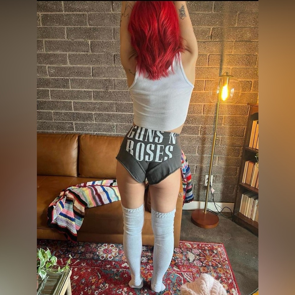 Vintage inspired Guns n Roses hot pants shorts